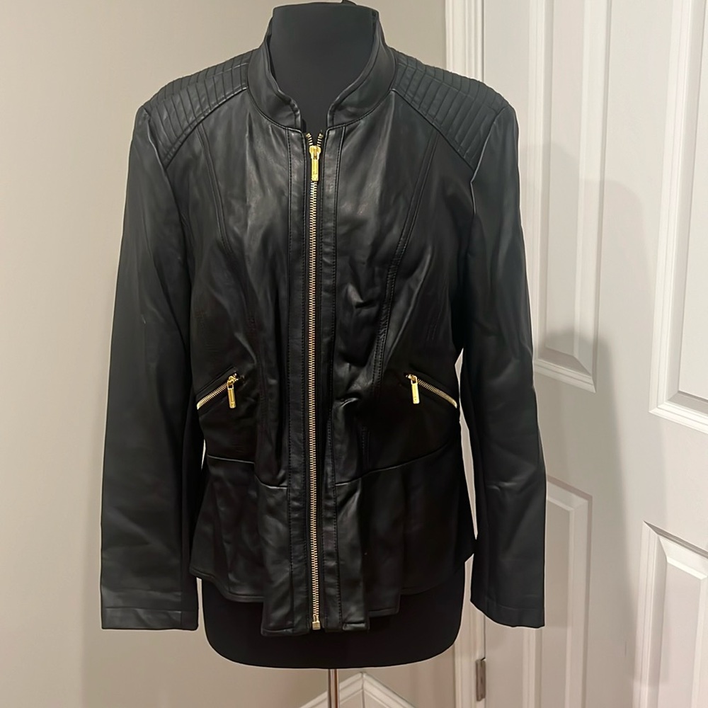Thalia Sodi Faux Leather Jacket